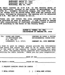 Announcements, 1993-01-20. ...