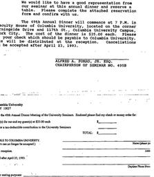 Announcements, 1993-04-28. ...