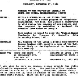 Announcements, 1992-12-17. ...
