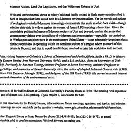 Announcements, 2000-01-19. ...