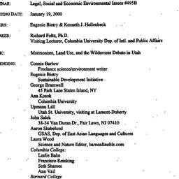 Minutes, 2000-01-19. Legal,...