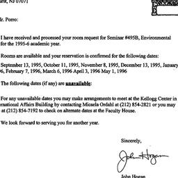 Correspondence, 1996-07-28....