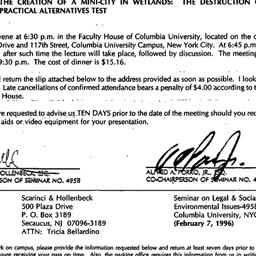 Announcements, 1996-02-07. ...