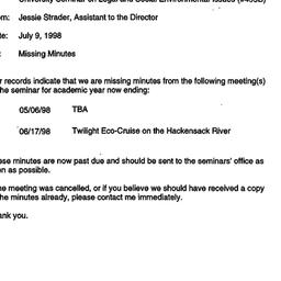 Correspondence, 1998-07-09....