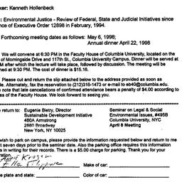 Announcements, 1998-04-08. ...