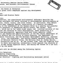 Announcements, 2003-11-01. ...