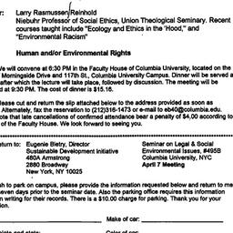 Announcements, 1999-04-07. ...