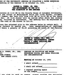 Announcements, 1991-10-16. ...