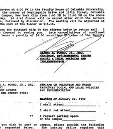 Announcements, 1992-01-22. ...