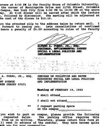 Announcements, 1992-02-19. ...