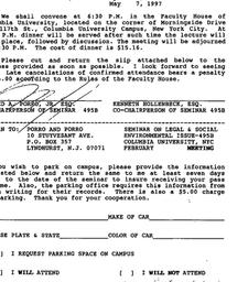 Announcements, 1997-02-19. ...
