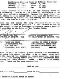 Announcements, 1996-11-06. ...