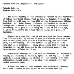 Announcements, 1981-10-13. ...