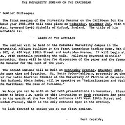 Announcements, 1983-11-02. ...