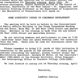 Announcements, 1984-04-12. ...