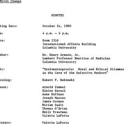 Minutes, 1980-10-14. The Pe...