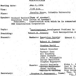 Minutes, 1974-05-02. The Ch...