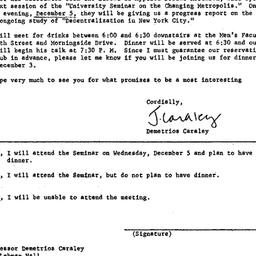 Announcements, 1973-11-12. ...