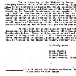 Announcements, 1974-02-11. ...