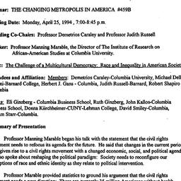 Minutes, 1994-04-25. The Ch...