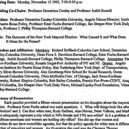 Minutes, 1993-11-15. The Ch...