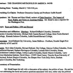 Minutes, 1994-03-08. The Ch...