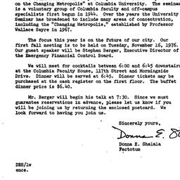 Announcements, 1976-10-15. ...