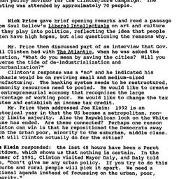 Minutes, 1992-10-27. The Ch...