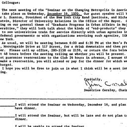 Announcements, 1970-12-07. ...