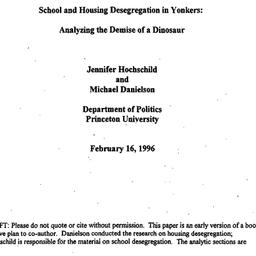 Speaker's paper, 1996-0...