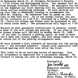Announcements, 1988-02-22. ...