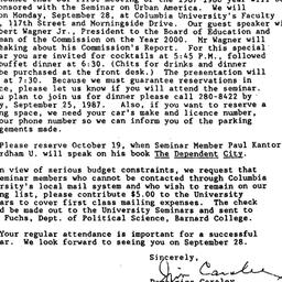 Announcements, 1987-09-15. ...