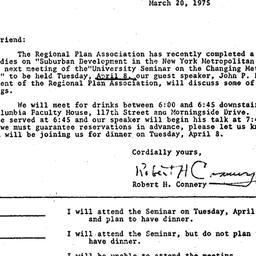 Announcements, 1975-03-20. ...