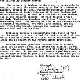 Announcements, 1991-10-04. ...