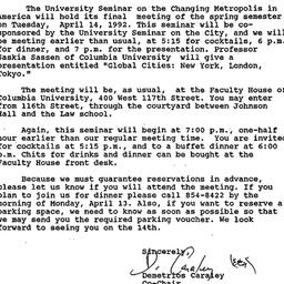 Announcements, 1992-04-02. ...