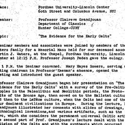 Minutes, 1975-10-04. Irish ...