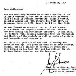 Announcements, 1976-02-24. ...
