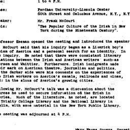 Minutes, 1976-03-06. Irish ...