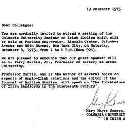 Announcements, 1975-11-19. ...