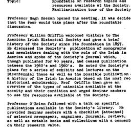 Minutes, 1976-01-10. Irish ...