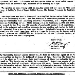 Announcements, 1990-04-08. ...