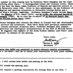Announcements, 1989-10-05. ...
