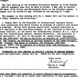 Announcements, 1991-04-20. ...