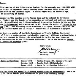 Announcements, 1990-09-04. ...