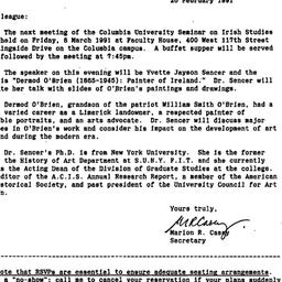 Announcements, 1991-02-20. ...