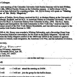 Announcements, 1994-02-20. ...