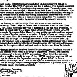 Announcements, 1993-09-19. ...