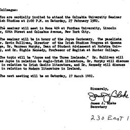 Announcements, 1982-02-19. ...
