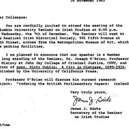 Announcements, 1983-11-28. ...