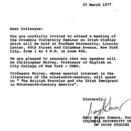 Announcements, 1977-03-25. ...